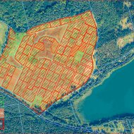 1/4 W DZIAŁCE rolnej nad malowniczym jeziorem